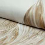 Pościel z makosatyny 220x200 NOAH Eva Minge biała beżowa designerski wzór Premium - 5
