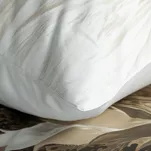 Pościel z makosatyny 220x200 NOAH Eva Minge biała beżowa designerski wzór Premium - 3