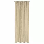 Zasłona gotowa na przelotkach 140x250 MARGO welwetowa Pierre Cardin beżowa zdobiona złotym haftem w romby - 12
