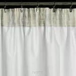 Zasłona gotowa na taśmie 140x270 ELLA welwetowa kremowa z metalicznym nadrukiem - 9