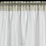 Zasłona gotowa na taśmie 140x270 ELLA welwetowa kremowa z metalicznym nadrukiem - 10