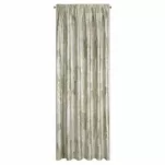 Zasłona gotowa na taśmie 140x270 ELLA welwetowa kremowa z metalicznym nadrukiem - 4