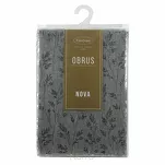 Obrus 140x220 SIMONA z błyszczącym srebrnym nadrukiem gałązek - 6