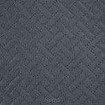 Narzuta welwetowa 170x210 LUIZ 5 grafitowa w geometryczny wzór - 3