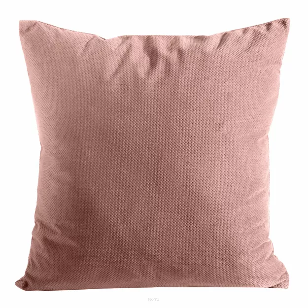 Poszewka welwetowa 45x45 MILO ciemny róż strukturalna