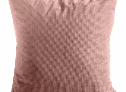 Poszewka welwetowa 45x45 MILO ciemny róż strukturalna