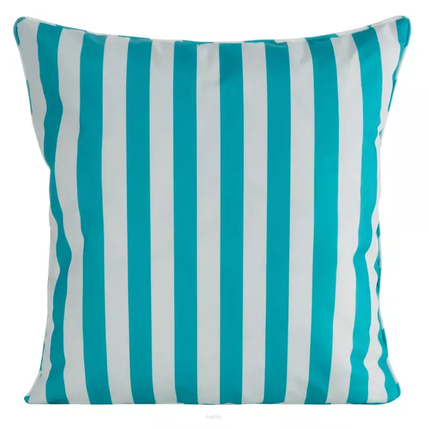 Poszewka w pasy 45x45 GARDEN 6 niebieska na taras wodoodporna