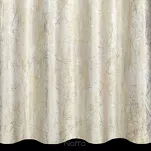 Zasłona na przelotkach 140x250 MALIA welwetowa kremowa z metalicznym nadrukiem - 7