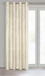 Zasłona na przelotkach 140x250 MALIA welwetowa kremowa z metalicznym nadrukiem - 6
