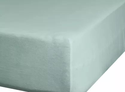 Prześcieradło z bawełny renforce z gumką 100x200 miętowe GŁADKIE z kolekcji Nova Style