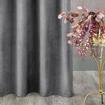 Zasłona na taśmie 140x270 ROSA welwetowa stalowa Design 91 - 8