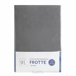 Prześcieradło z bawełny frotte z gumką stalowe 140x200 Design 91 - 3