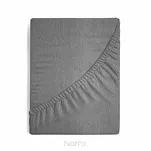 Prześcieradło z bawełny frotte z gumką stalowe 140x200 Design 91 - 5