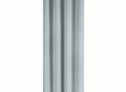 Zasłona gotowa na przelotkach 140x250 PAOLA srebrna jednokolorowa z etaminy