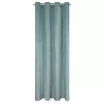 Zasłona na przelotkach 140x250 ROSA welwetowa jednokolorowa szałwiowa - 4