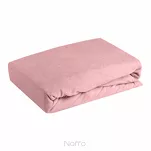 Prześcieradło z bawełny frotte z gumką pudrowe 140x200 Design 91 - 4