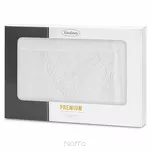 Obrus 140x180 ELEN złamana biel z ozdobną kantą i wyhaftowaną koronką na brzegu z kolekcji Premium - 6