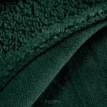 Koc jednokolorowy 170x210 TEDY ciemna zieleń imitujący buklę - 3