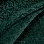 Koc jednokolorowy 170x210 TEDY ciemna zieleń imitujący buklę - 5