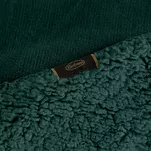 Koc jednokolorowy 170x210 TEDY ciemna zieleń imitujący buklę - 6