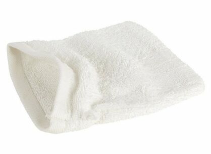 Rękawica bawełniana 16x21 GŁADKA 2 jednokolorowa kremowa