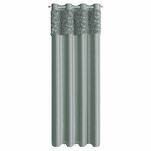 Zasłona na przelotkach 140x250 ROSES 13 Eva Minge welwetowa miętowa aplikacja róż 3D - 6