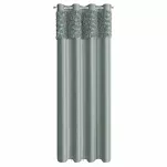 Zasłona na przelotkach 140x250 ROSES 13 Eva Minge welwetowa miętowa aplikacja róż 3D - 6