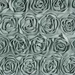 Zasłona na przelotkach 140x250 ROSES 13 Eva Minge welwetowa miętowa aplikacja róż 3D - 4