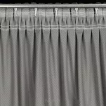 Zasłona gotowa na taśmie 140x300 ELIZA welwetowa srebrna jednokolorowa z drobnym wzorem - 9