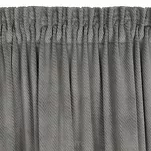 Zasłona gotowa na taśmie 140x300 ELIZA welwetowa srebrna jednokolorowa z drobnym wzorem - 12