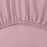 Prześcieradło z bawełny renforce z gumką 220x200 pudrowy róż BASIC - 2