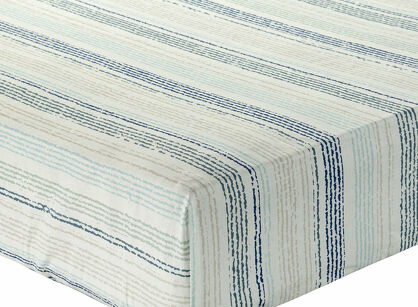 Prześcieradło z bawełny renforce z gumką PRINT 3 w pasy 100x200 z kolekcji Classic