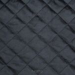 Narzuta welwetowa 170x210 LUIZ 5 czarna pikowana w subtelny geometryczny wzór z kolekcji Design 91 - 5