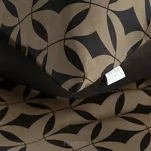 Pościel z makosatyny 220x200 REINA 52 ciemny brąz z wzorem geometrycznym z kolekcji Reina Line - 5