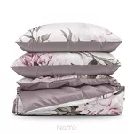 Pościel bawełniana 220x200 PEONY biała wrzosowa z wzorem piwonii z kolekcji Classic Family - 6