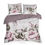 Pościel bawełniana 220x200 PEONY biała wrzosowa z wzorem piwonii z kolekcji Classic Family - 8