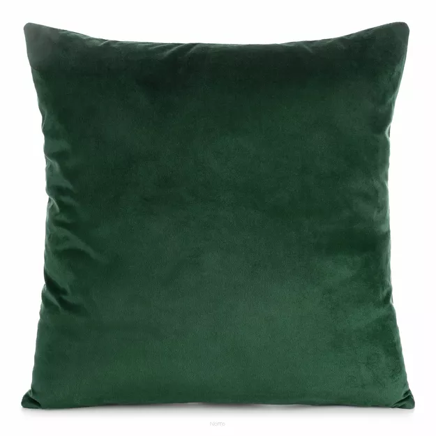 Poszewka welwetowa 45x45 GAJA 1 jednokolorowa ciemna zieleń