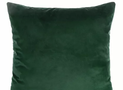 Poszewka welwetowa 45x45 GAJA 1 jednokolorowa ciemna zieleń