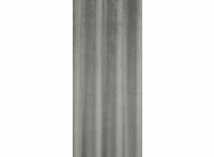 Zasłona na przelotkach 140x250 FARGO welwetowa srebrna jednokolorowa