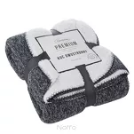 Koc 150x200 PANDA granatowy biały dwustronny niezwykle miękki - 3