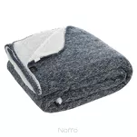 Koc 150x200 PANDA granatowy biały dwustronny niezwykle miękki - 4