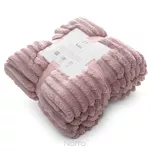 Koc 170x210 SOFT pudrowy puszysty typu flano z wytłaczanym wzorem Design 91 - 2