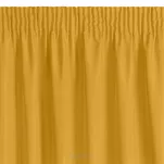 Zasłona na taśmie 140x175 RITA jednokolorowa musztardowa z miękkiej tkaniny - 8