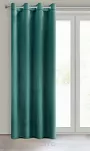 Zasłona gotowa na przelotkach 140x250 ROSA welwetowa ciemny turkus 140x250 Design 91 - 8