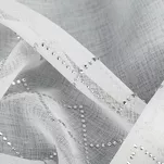 Firana na taśmie 345x260 KLEO biała z etaminy zdobiona pasem cyrkonii - 3