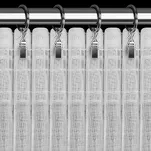 Firana na taśmie 345x260 KLEO biała z etaminy zdobiona pasem cyrkonii - 9