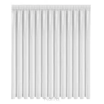 Firana na taśmie 345x260 KLEO biała z etaminy zdobiona pasem cyrkonii - 6