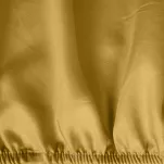 Prześcieradło z satyny bawełnianej z gumką DINA musztardowe 100x200 z kolekcji Diva Line - 2