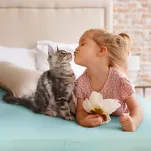 Prześcieradło z satyny bawełnianej z gumką DINA musztardowe 100x200 z kolekcji Diva Line - 6