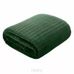Koc 200x220 CINDY 2 ciemna zieleń puszysty w kratkę Design 91 - 6